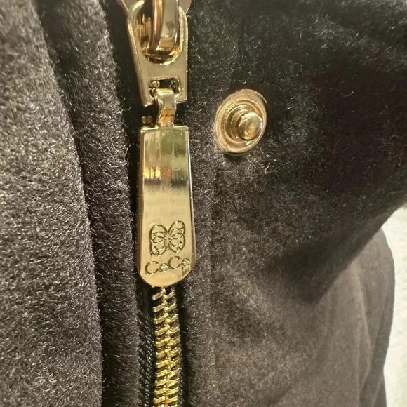 Cece dark green wool blend coat/jacket size 10 - Picture 13 of 16